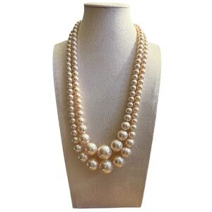 Classic Double-Strand Pearl Necklace